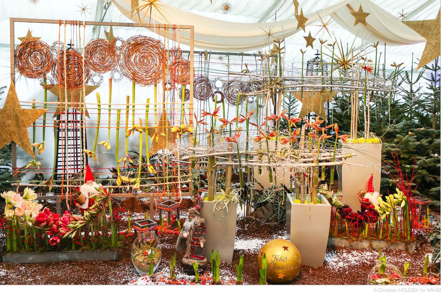 Weihnachtsausstellung und Weihnachtsmarkt in den Blumengärten Hirschstetten