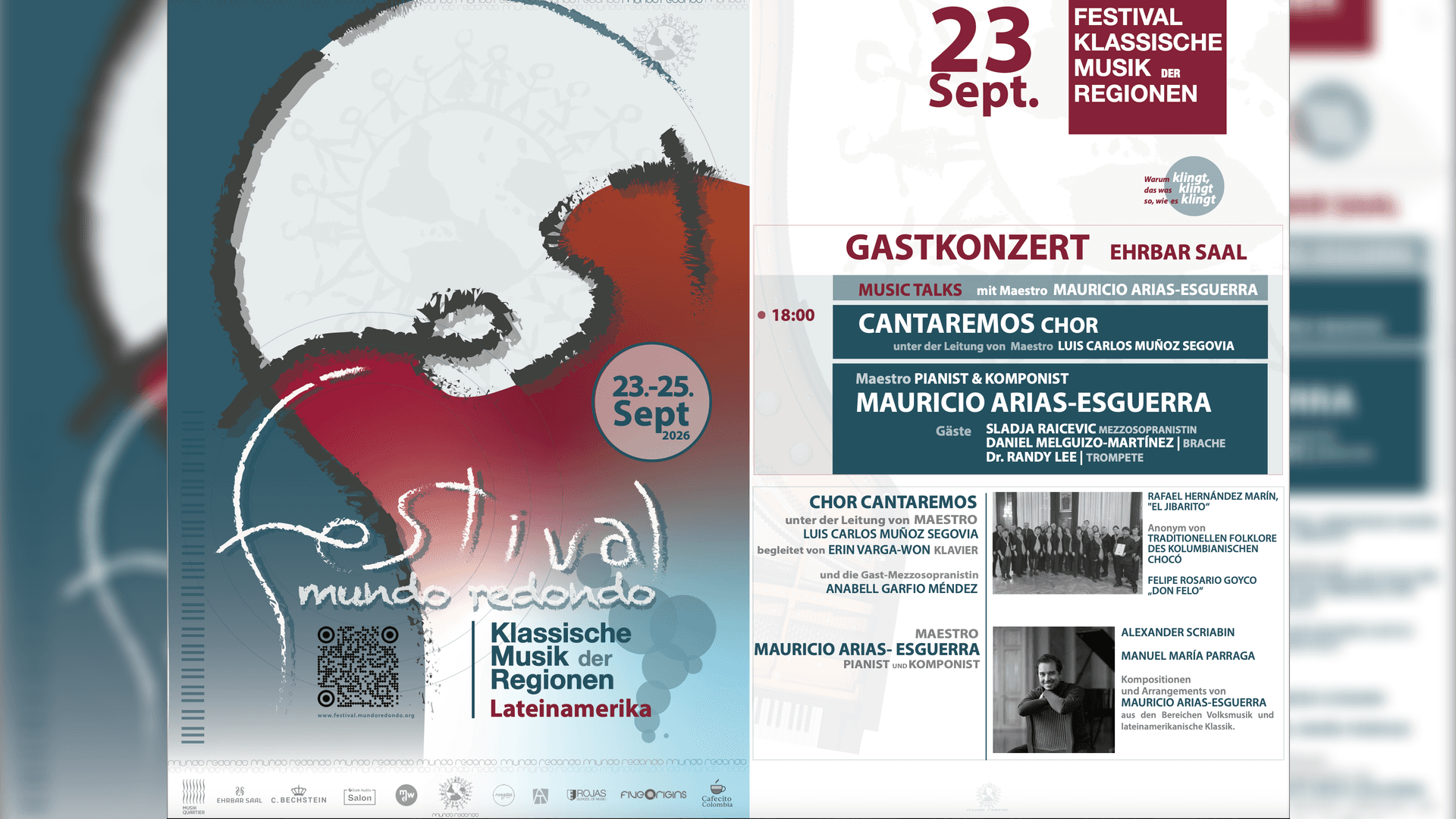 GASTKONZERT: FESTIVAL MUNDO REDONDO – „KLASSISCHE MUSIK DER REGIONEN“ WIEN 2026 – Ehrbar Saal
