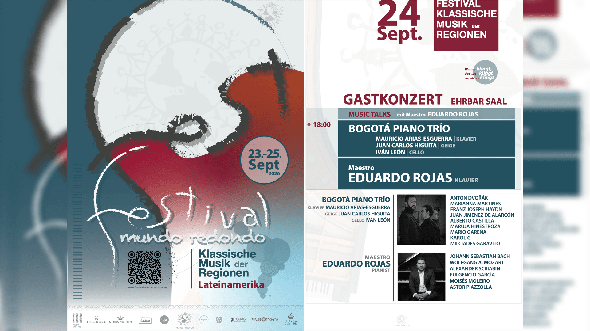 GASTKONZERT: FESTIVAL MUNDO REDONDO – „KLASSISCHE MUSIK DER REGIONEN“ WIEN 2026 – Ehrbar Saal