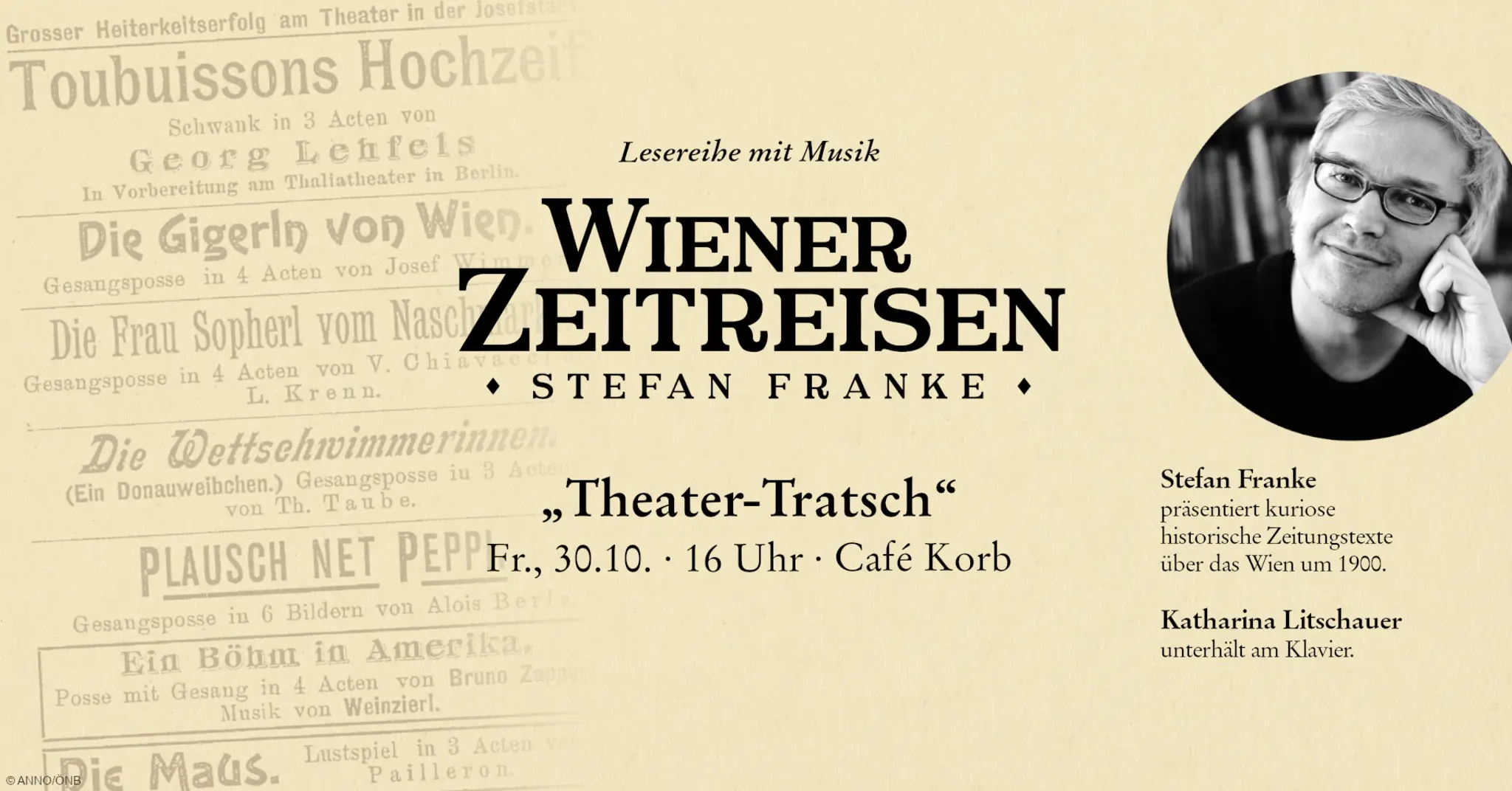 Wiener Zeitreisen „Theater-Tratsch“ – Café Korb