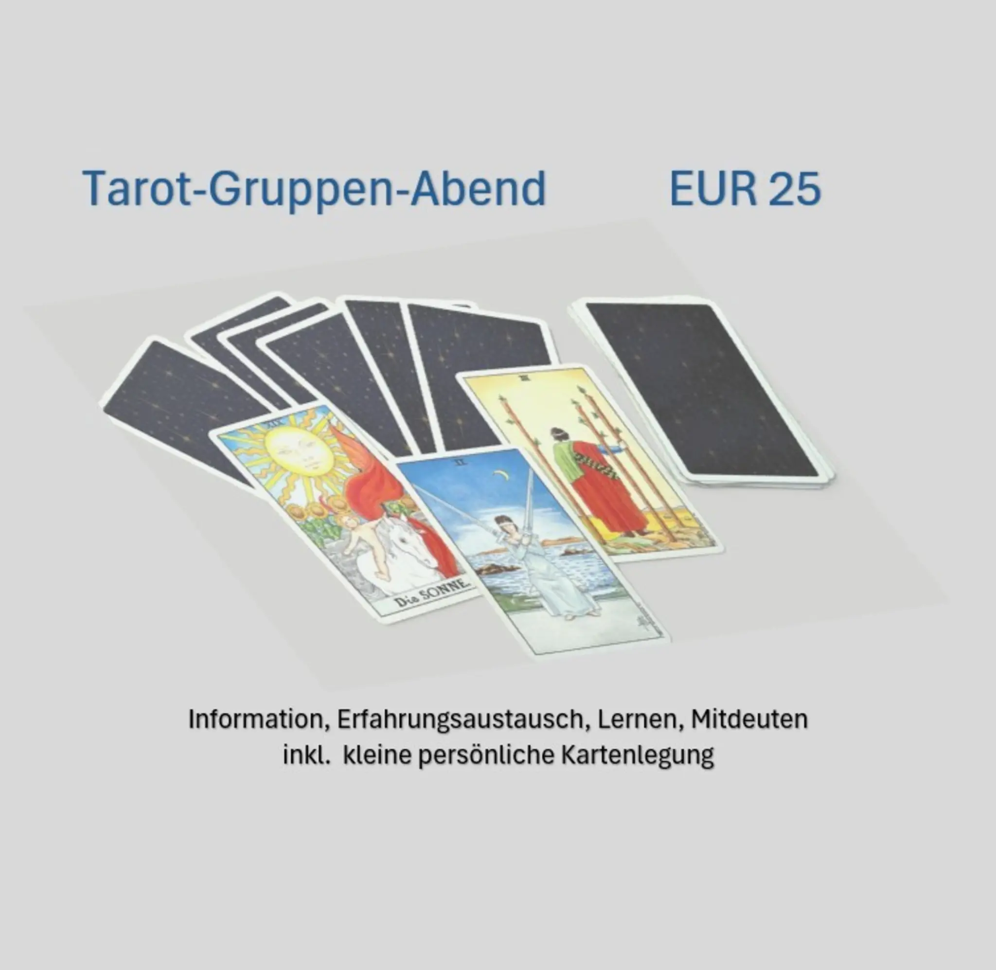Tarot-Gruppe: Verluste, Tod und Trauer EUR 25 – Gabriele Winkler (Astrowinkel)