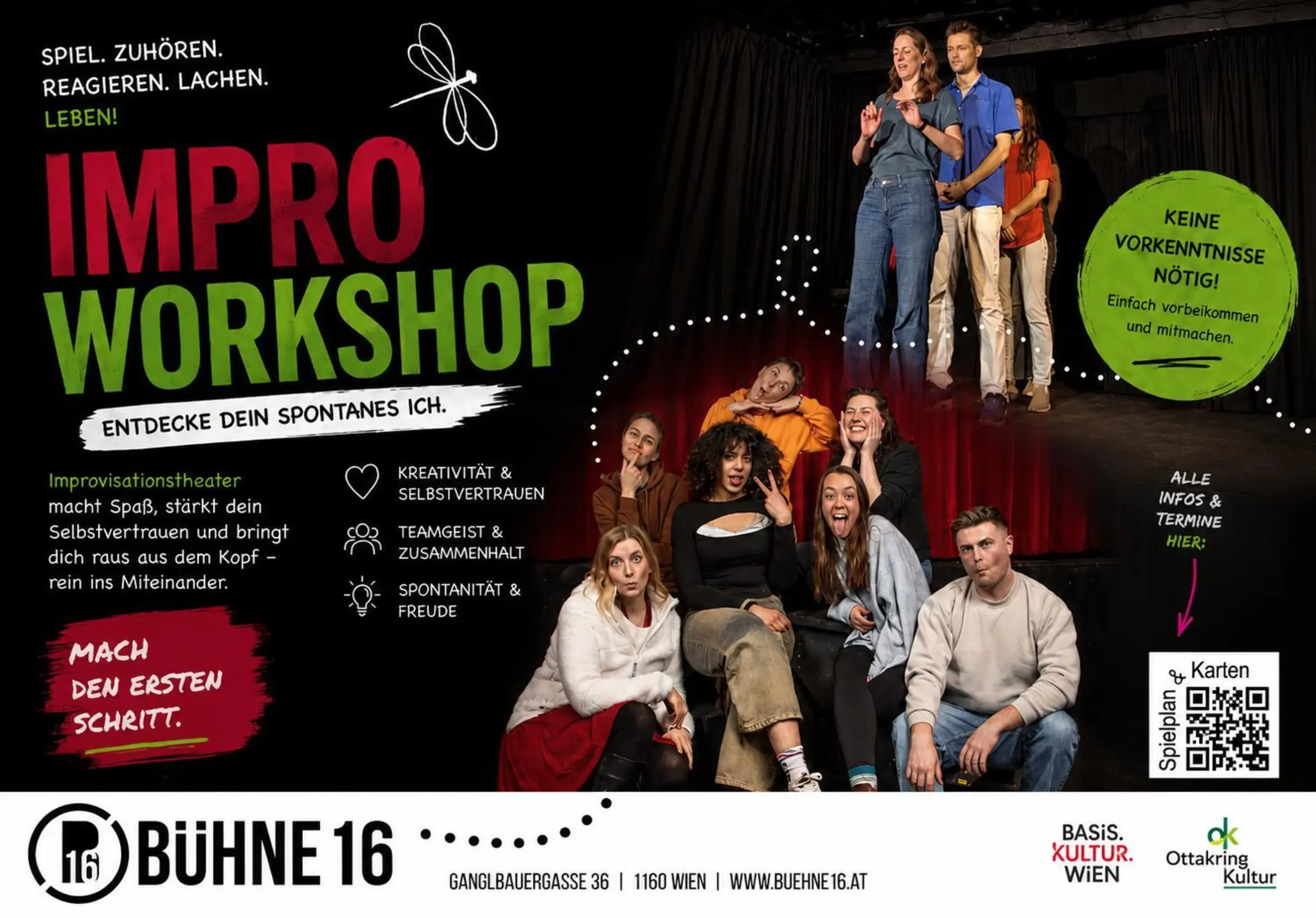 Improvisationstheater Workshop – BÜHNE16 - Theater Wien "B16"