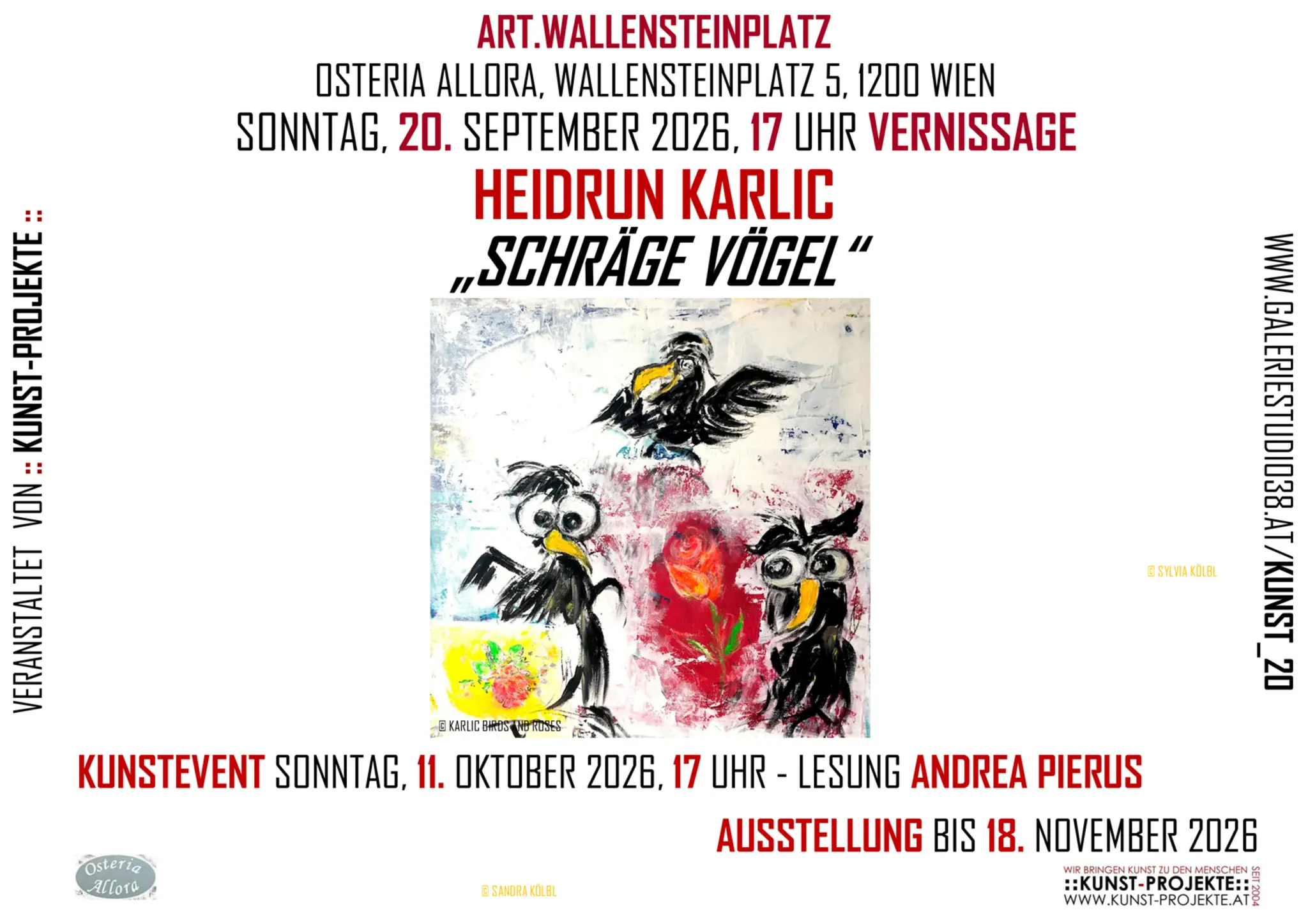Schräge Vögel von Heidrun Karlic und eine heitere Lesung! – Osteria Allora