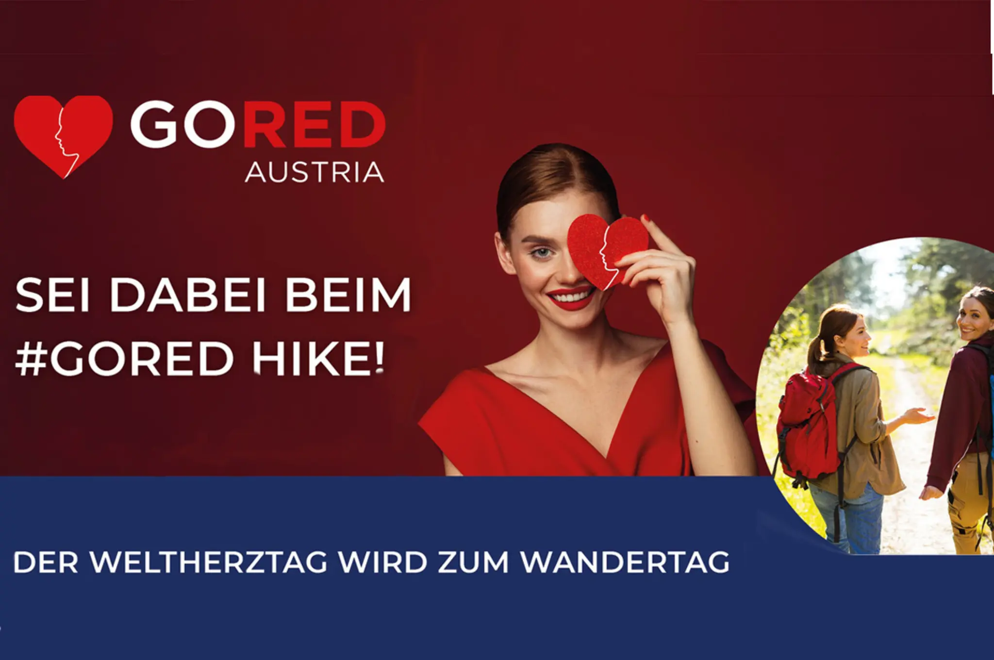 #GoRed Hike - der Weltherztag wird zum Wandertag