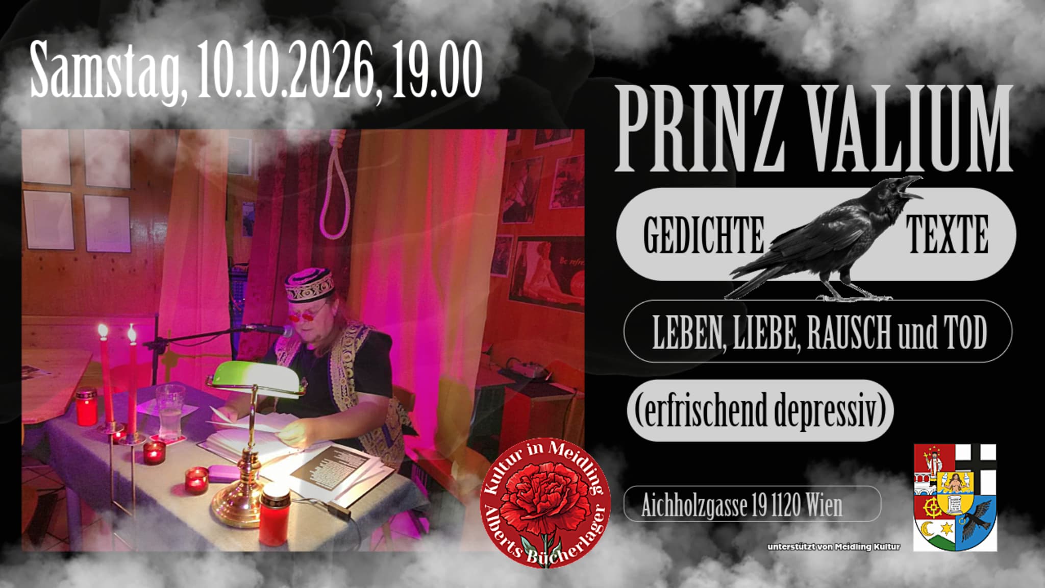 Prinz Valium in Alberts Bücherlager – Kulturverein Alberts Bücherlager