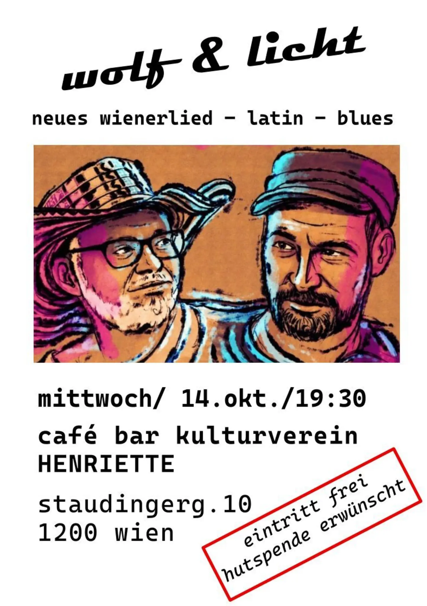 Wienerlied Konzert Wolf & Licht