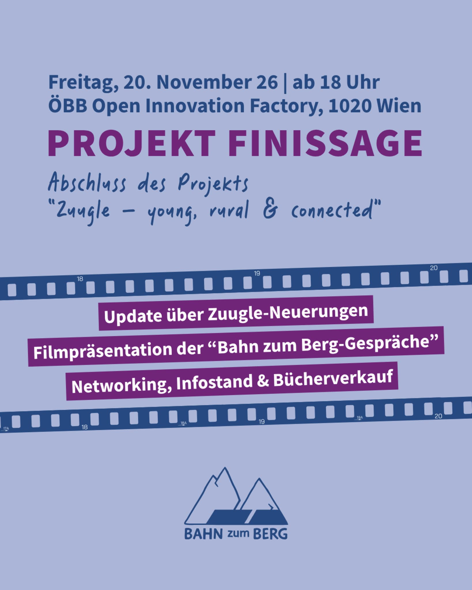Projekt-Finissage Zuugle - young, rural & connected – ÖBB Open Innovation Factory