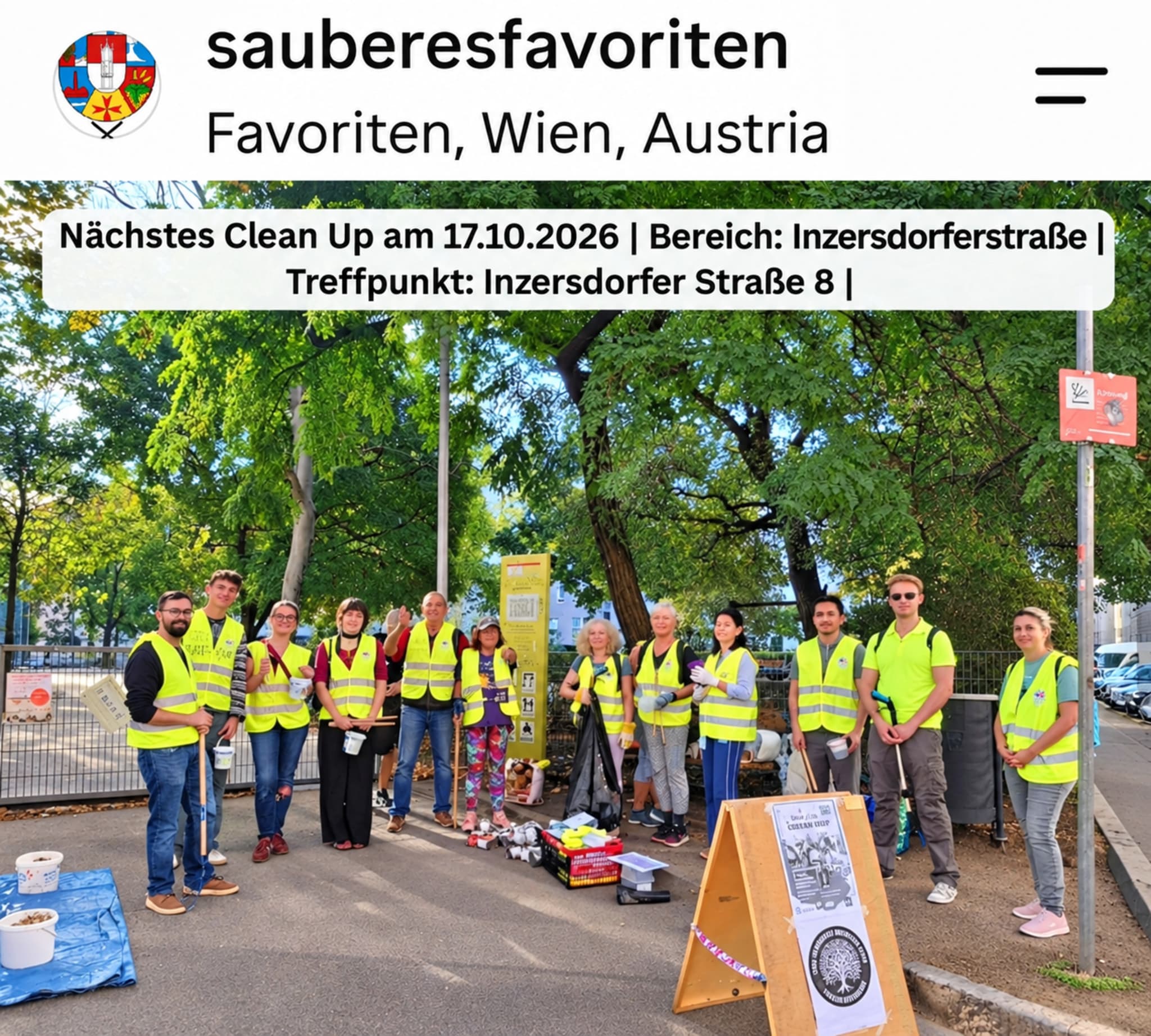 Tschickstummelfighter unterwegs! – Inzersdorfer Str. 8