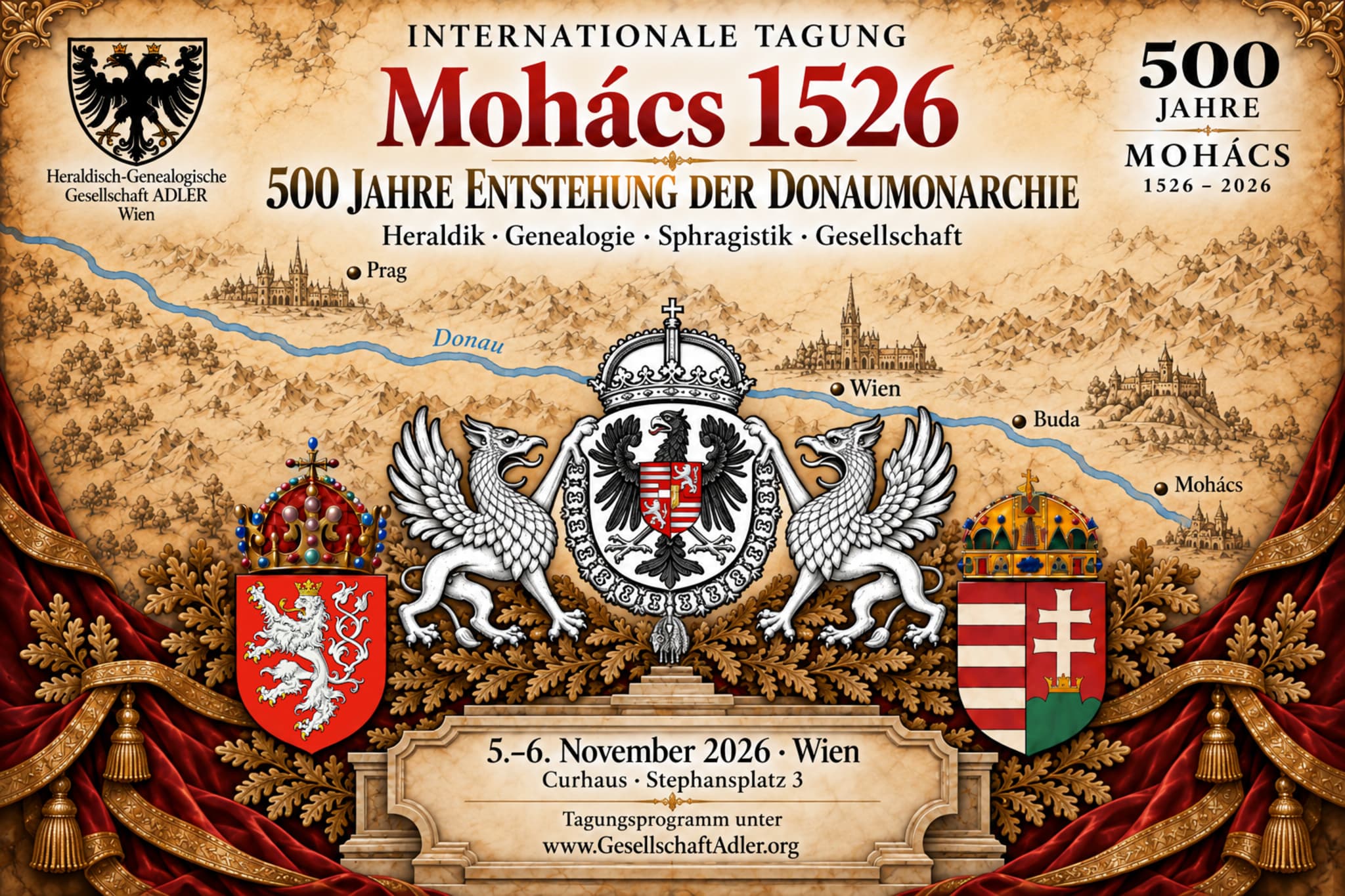 500 Jahre nach Mohács: Das Erbe der Donaumonarchie in Wappen und Familiengeschichten – Curhaus
