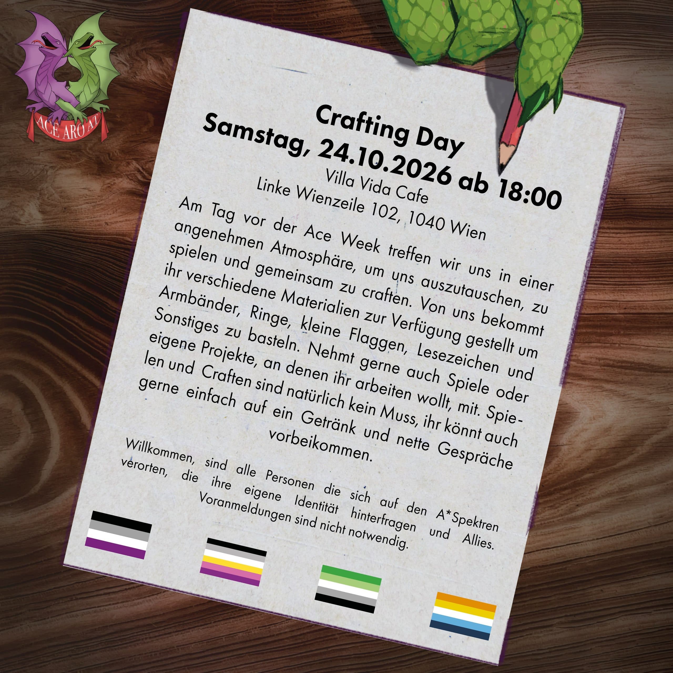AceAro Crafting Day – Villa Vida Café
