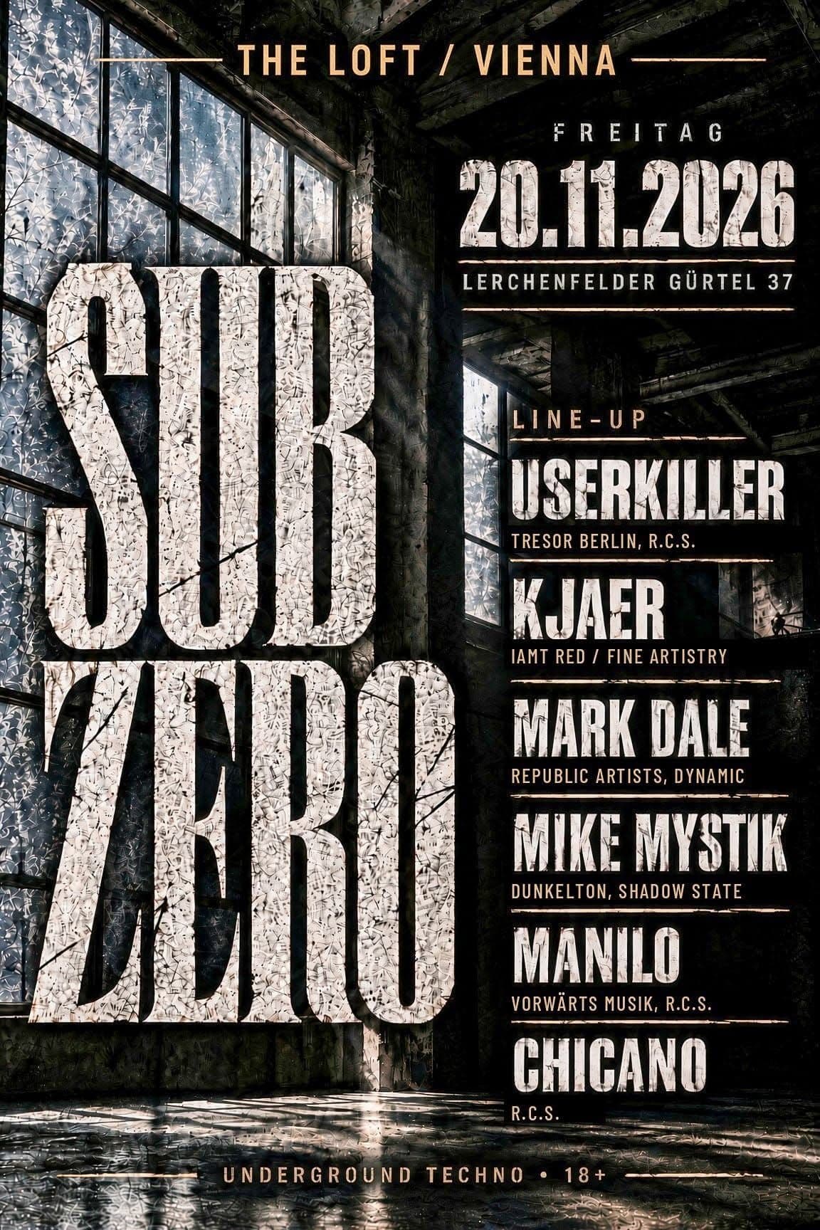 SUB ZERO – The Loft