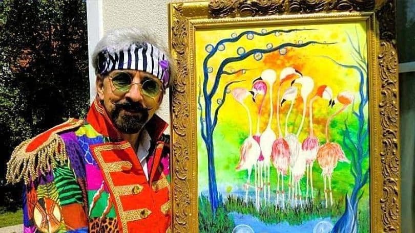 Robin der Künstler beim 21-Kunsthaus-23